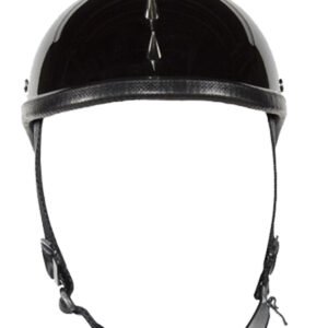 Novelty Motorcycle Helmet - Gloss or Flat Black - Spiked Gladiator - H403-H503-02-DL
