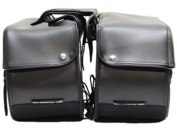 Saddlebags - PVC - Motorcycle Luggage - Large - SD4068-NS-PV-DL