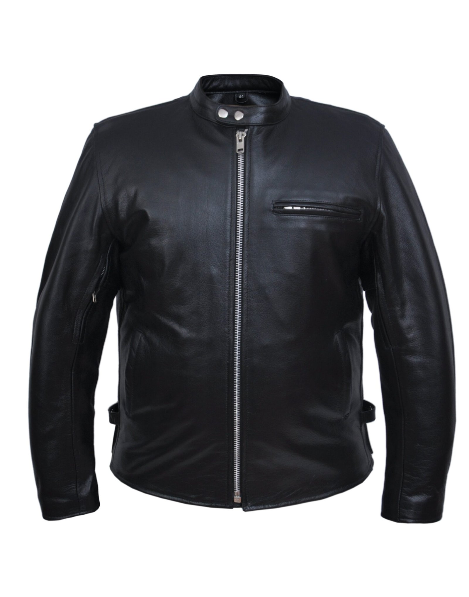 Leather Motorcycle Scooter Jacket - Men's - Biker - 502-00-UN