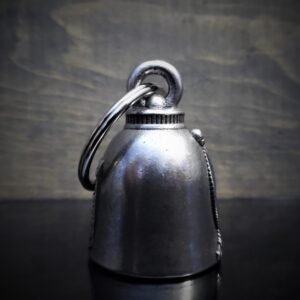 Eagle With USA Flag - Pewter - Motorcycle Ride Bell - Made In USA - SKU BB23-DS