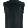 Leather Vest - Men's - Motorcycle Club - Black Paisley Lining - Up To 8XL - DS164-DS
