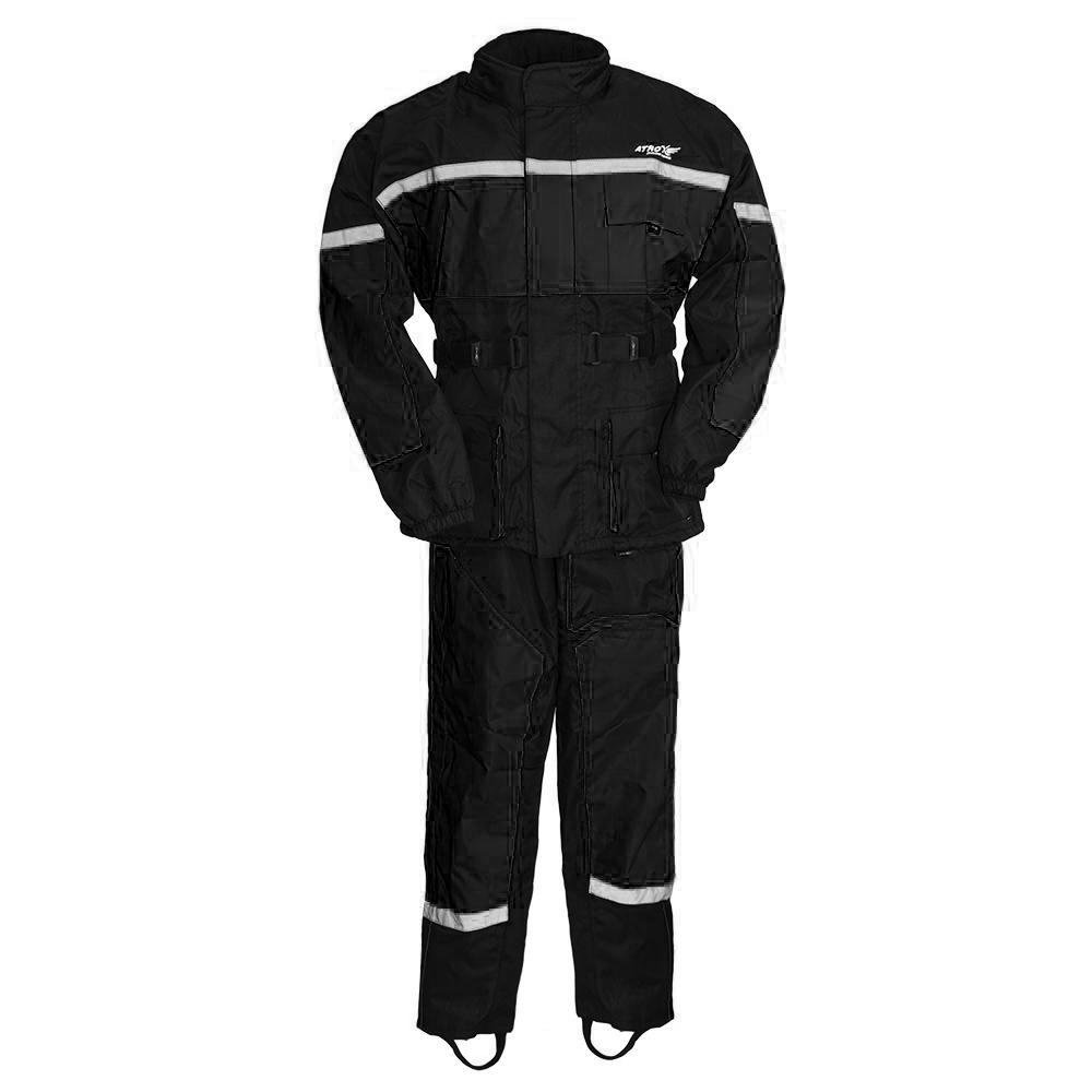 Rain Suit - Men's - Waterproof - Motorcycle - Black - ATM3003-BLACK-FM