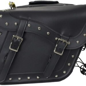 Saddlebags - PVC - Studs - Gun Pockets - Zip Off - SD4090-PV-DL