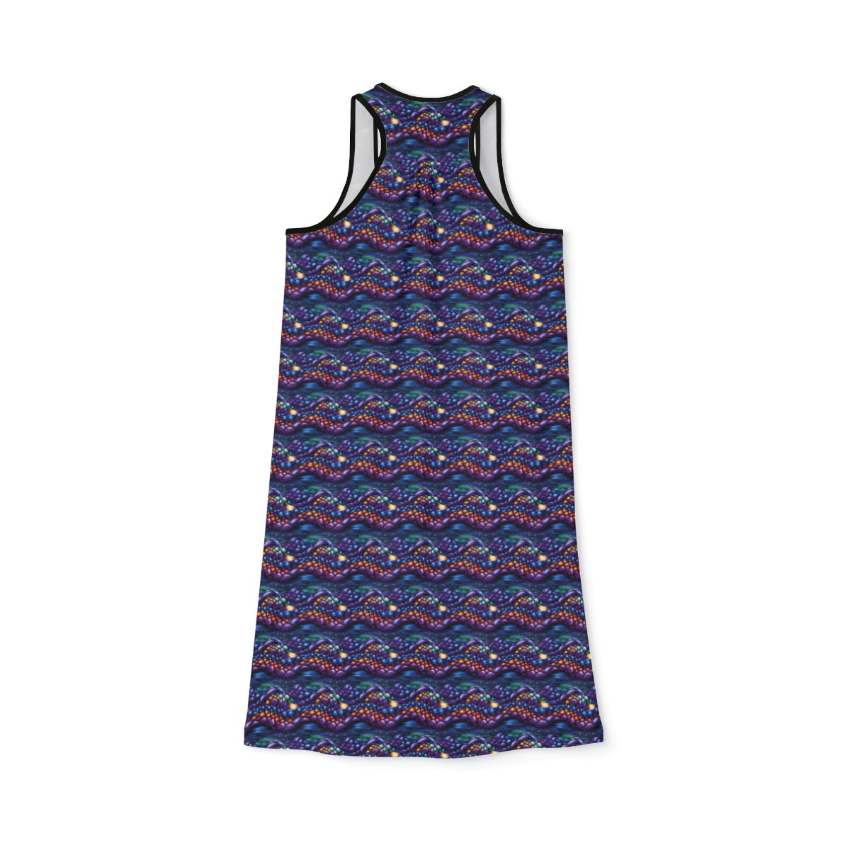 Diamond Abstract - Tiny Print - Multi Colors - Women's Racerback Dress (AOP)