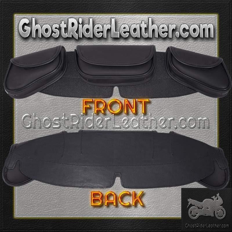 Motorcycle Windshield Bag Set - 3 Compartments - WS24-DL
