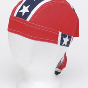 12 Rebel Flag Cotton Skull Caps - Pack of 12 - Dozen - Durag - AC233-DL