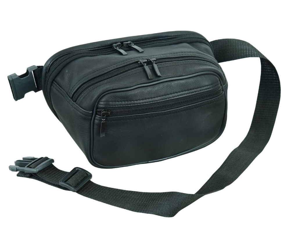 Leather Bag - Concealed Carry - Motorcycle - Fanny Pack - BAG1002-DL
