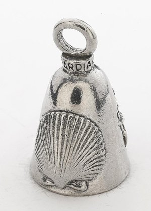 Sea Shell - Pewter - Motorcycle Guardian Bell® - Made In USA - SKU GB-SEA-SHELL-DS