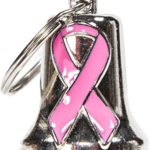 Breast Cancer Awareness - Chrome Motorcycle Ride Bell - SKU GRL-BLC36-DL
