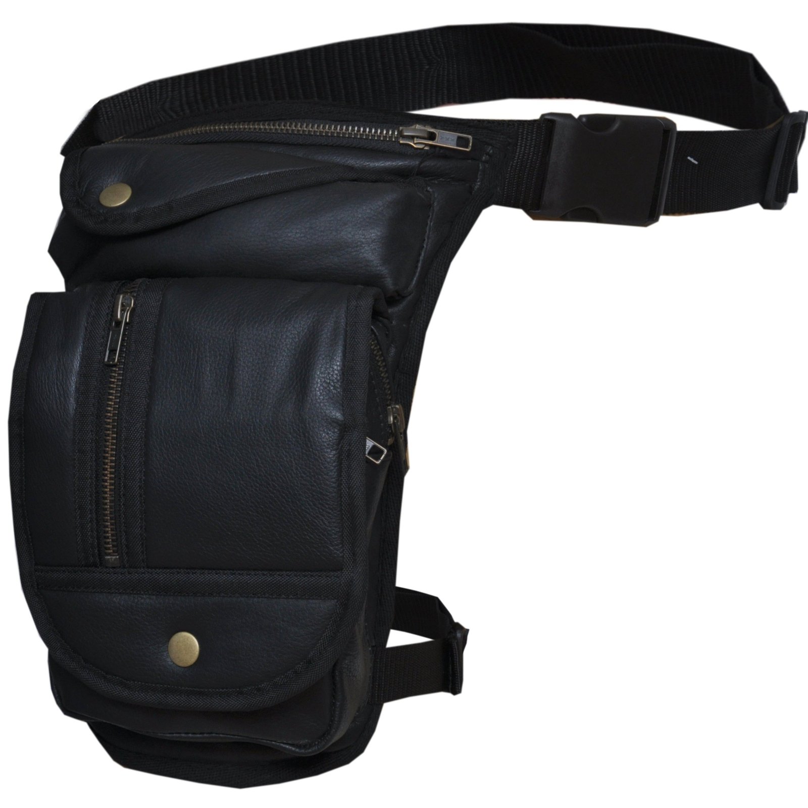 Leather Thigh Bags - Women's - Black - 9799-00-UN