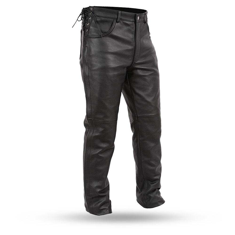 Men's Leather Over Pants - Motorcycle Riding Pants - FIM807CFD-FM Size Chart