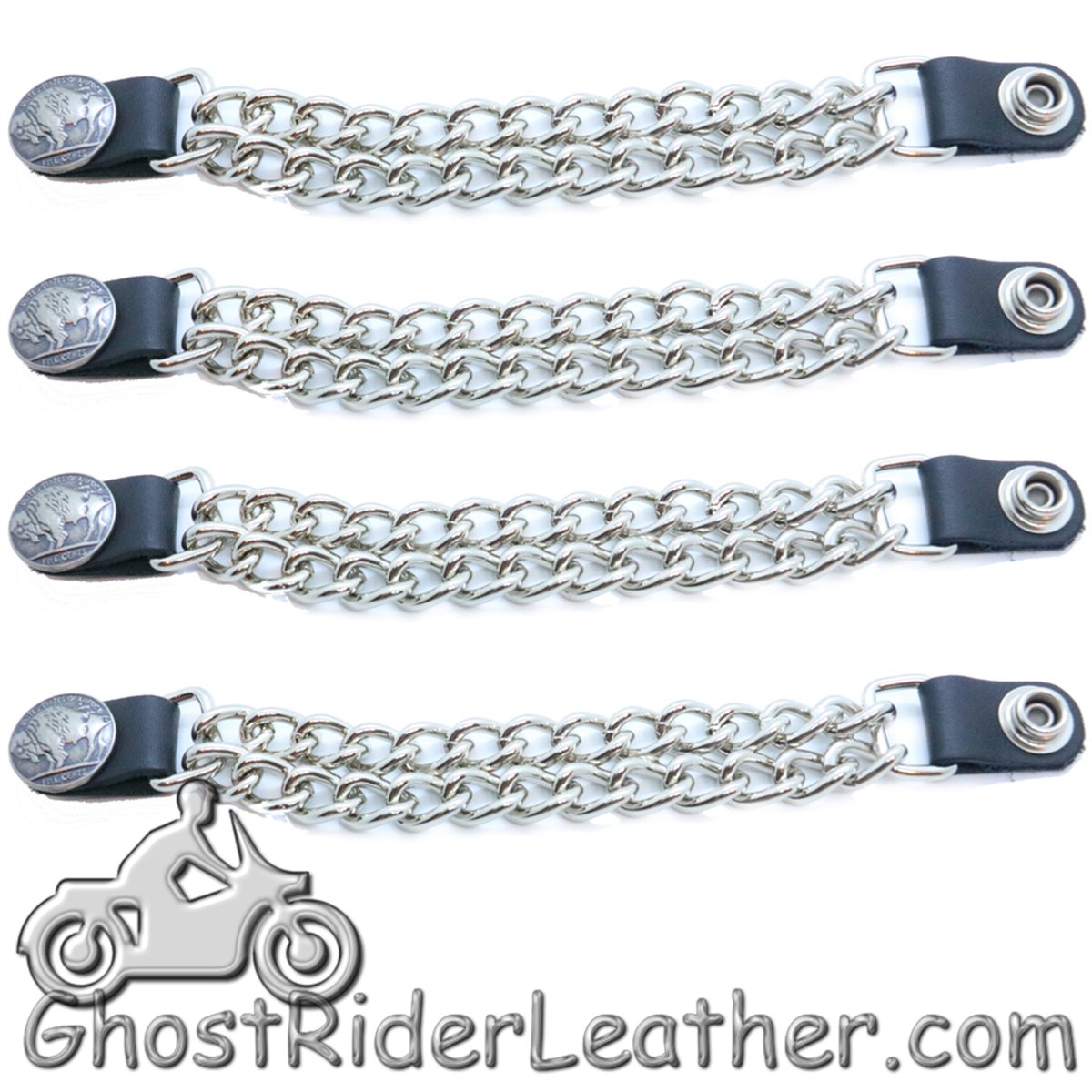 Buffalo Nickel Vest Extenders - Set Of Four - Extra Long - VE101XL-DS