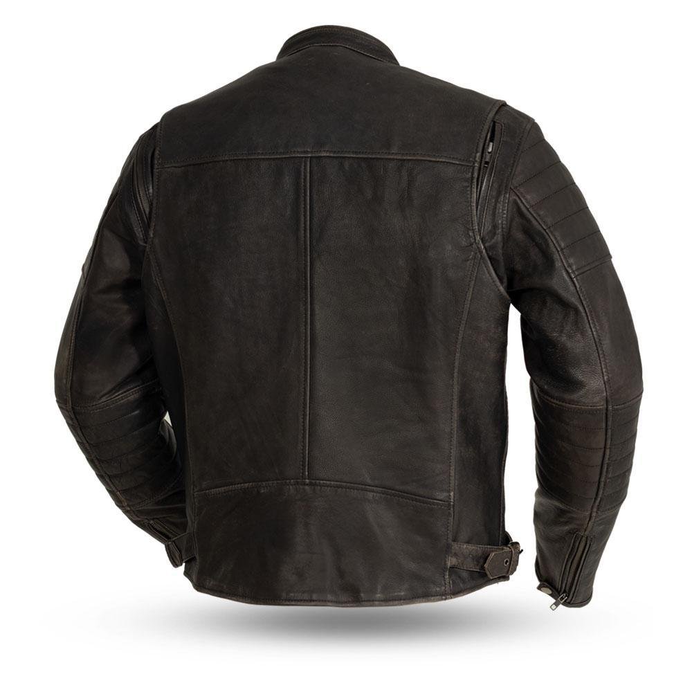Leather Motorcycle Jacket - Men's - Brown - Commuter - FIM277CVZ-FM
