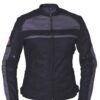 Women's Nylon Textile Jacket - Racing Style - SKU 3673-16-UN