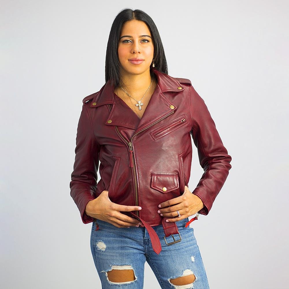 Rockstar - Women's Leather Jacket - Choice of 3 Colors - WBL1082