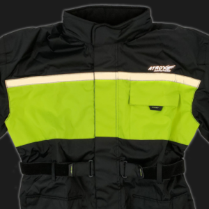 Men's Waterproof Motorcycle Rain Suit in Neon Green - SKU ATM3003-GREEN-FM