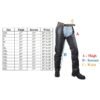 Leather Motorcycle Chaps - Women's - Premium - Lacing and Grommets - C1440-11-DL