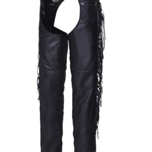 Leather Motorcycle Chaps - Women's - Booty Fringe - 733-00-UN