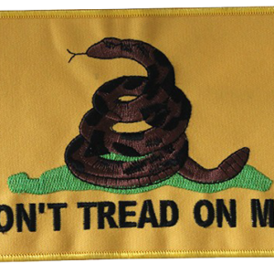 Yellow Gadsden Flag Vest Patch - Don't Tread On Me Patches - PAT-C230-DL