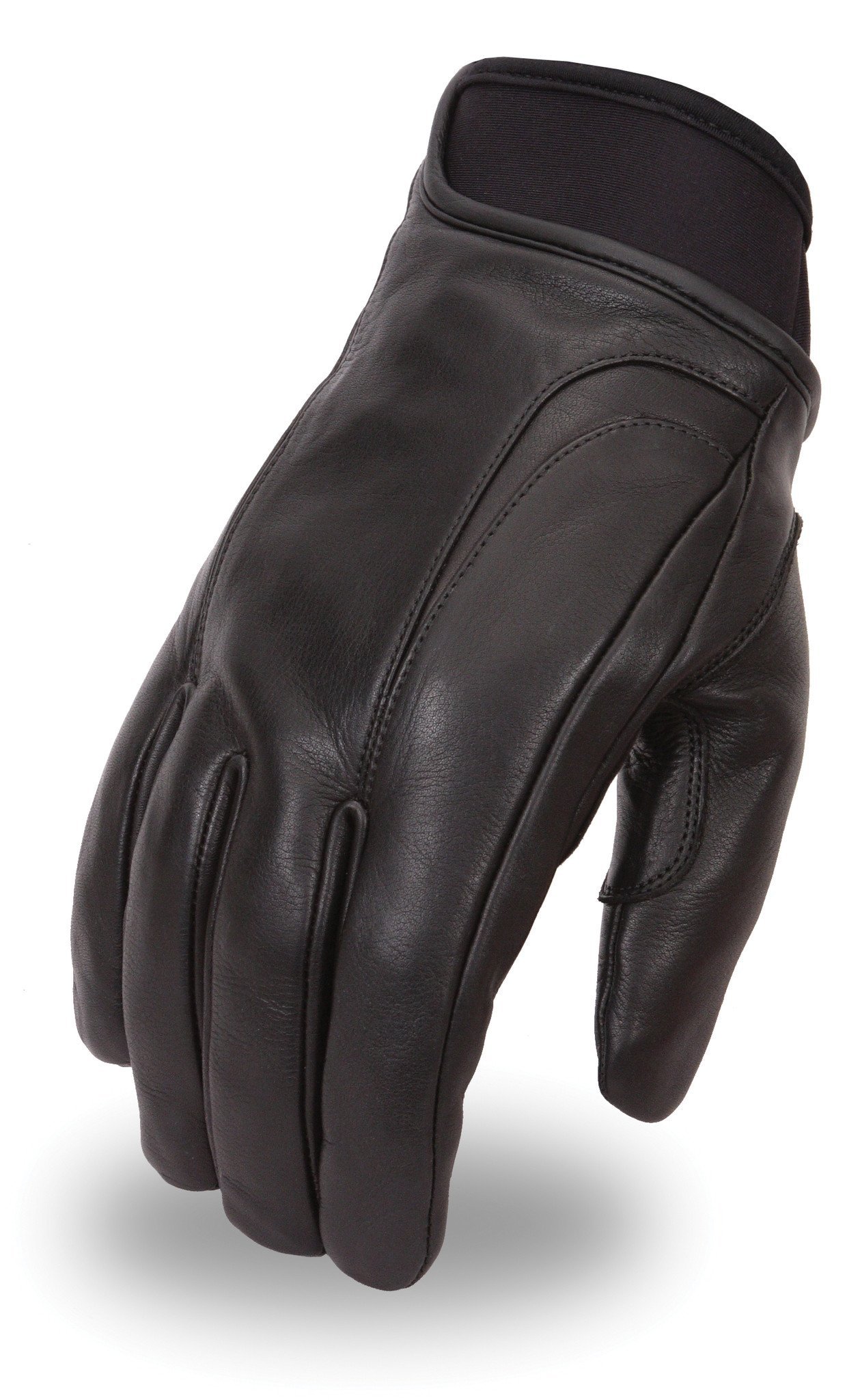 Leather Motorcycle Gloves - Men's - Reflective - Rain Insert - Shadow - FI158GEL-FM