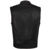 Leather Vest - Men's - Motorcycle Club - Red Paisley Lining - Up To 62 - MV7320-RT-PD-88-DL