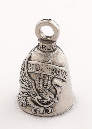 Live To Ride - Ride To Live - Pewter - Motorcycle Guardian Bell® - Made In USA - SKU GB-LIVE-TO-RIDE-DS