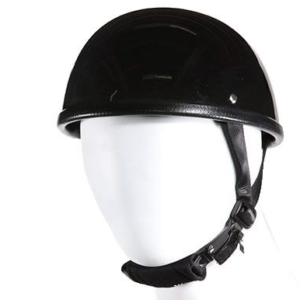 Novelty Motorcycle Helmet - Gloss Black - EZ Rider - H405-11-DL