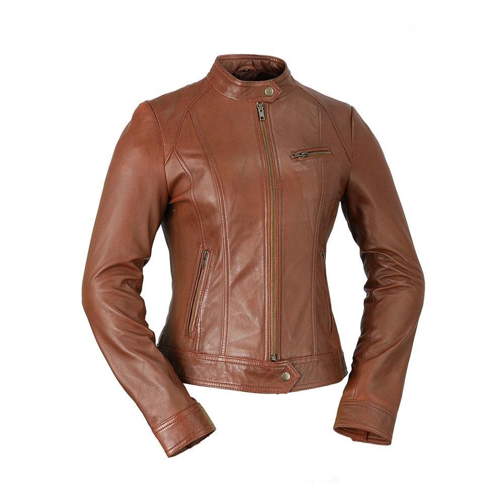 Leather Jacket - Women's - Many Colors - Favorite - WBL1025-WB