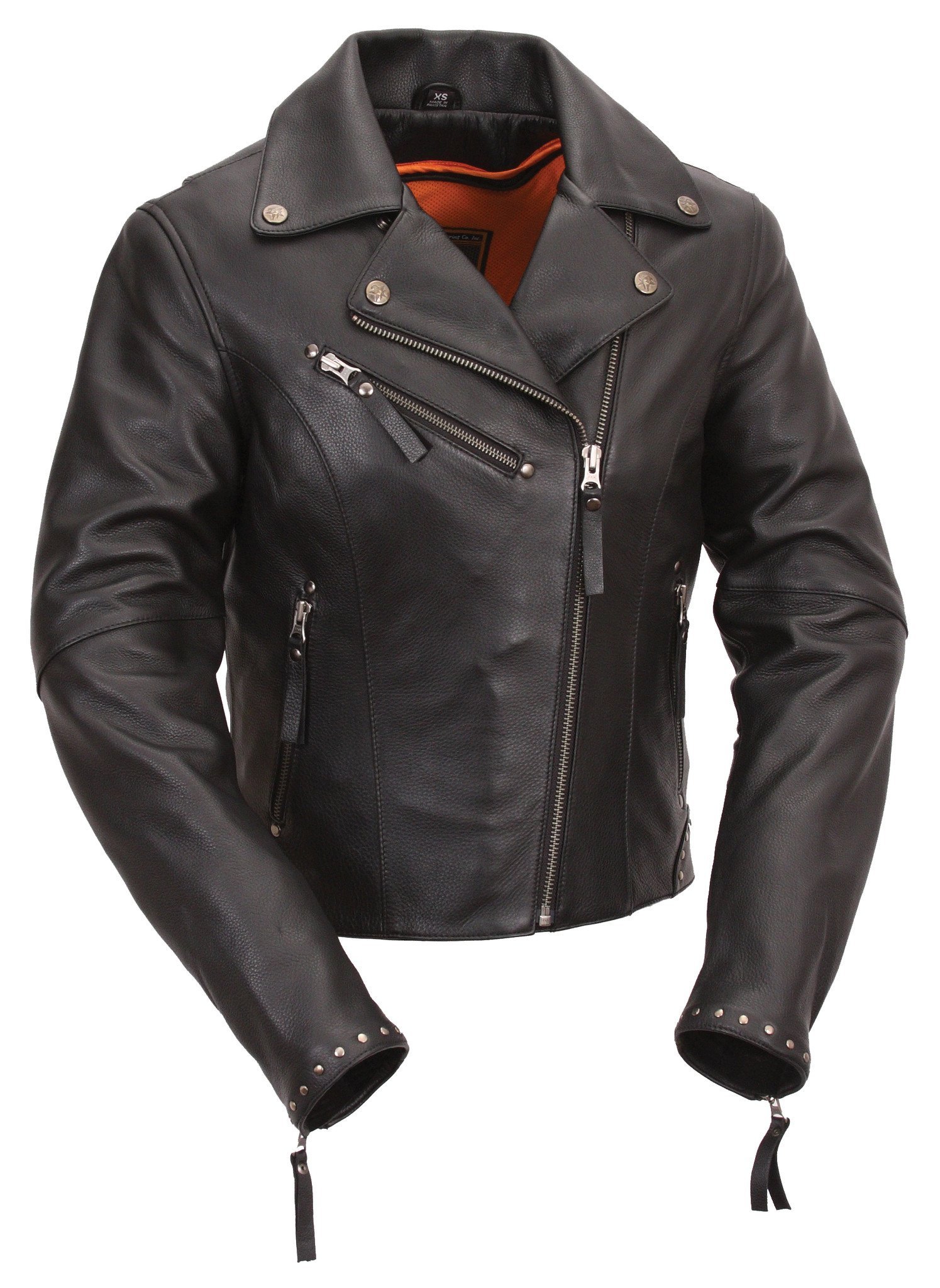 Scarlett Star - Women's Motorcycle Leather Jacket - SKU FIL159NOCZ-FM