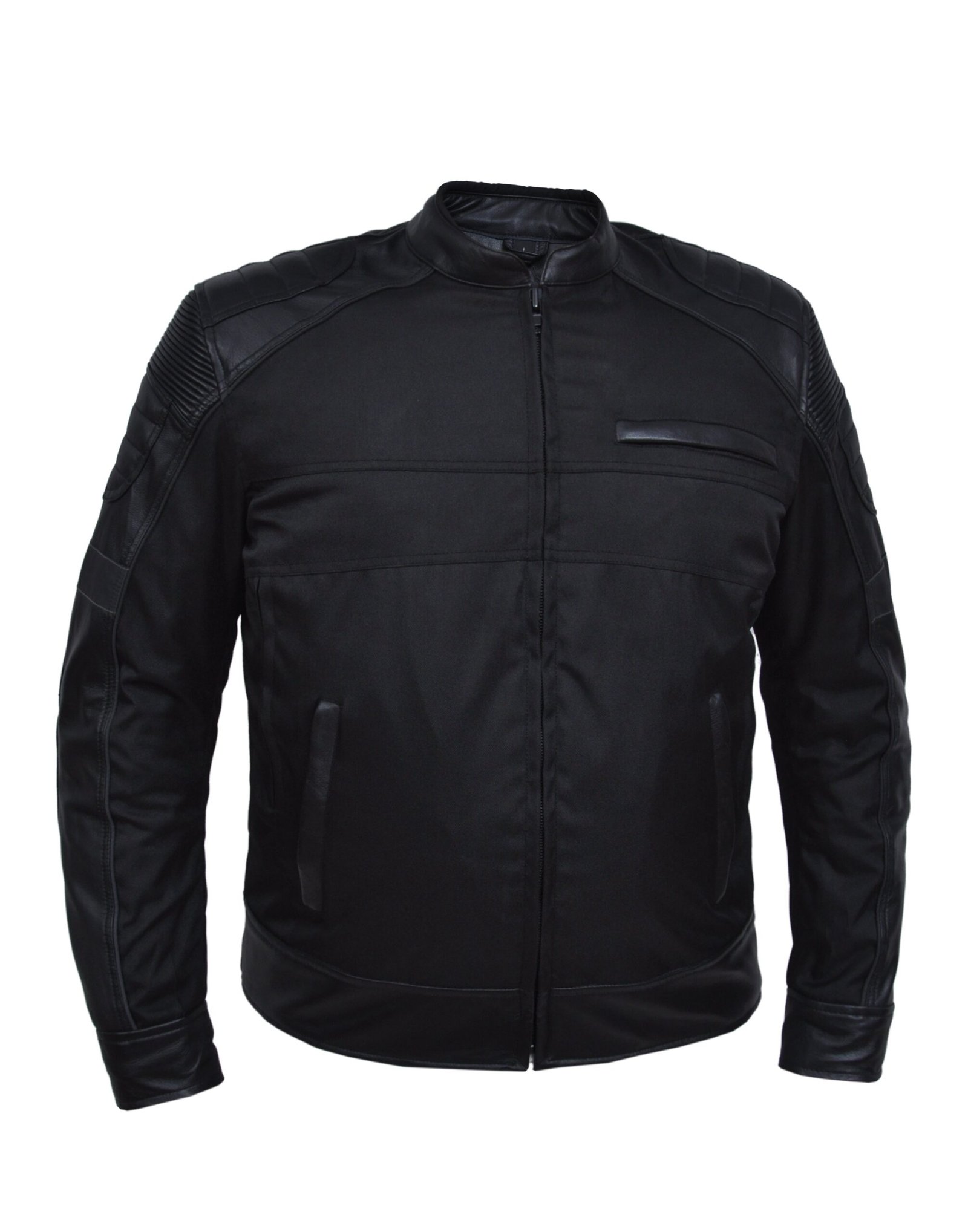 Nylon and Leather Textile Jacket - Men's - Motorcycle - 3610-00-UN