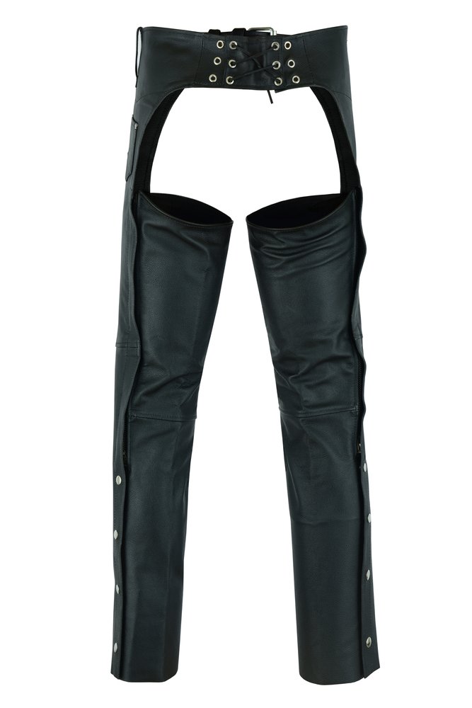 Men's Leather Chaps - Motorcycle - Unisex - Big - Up To 10XL - DS-400-DS