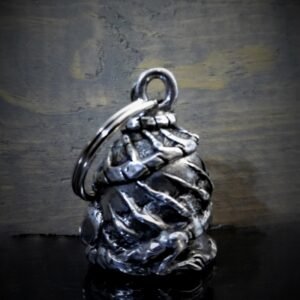 Skull Dragon - Pewter - Motorcycle Spirit Bell - Made In USA - SKU BB55-DS