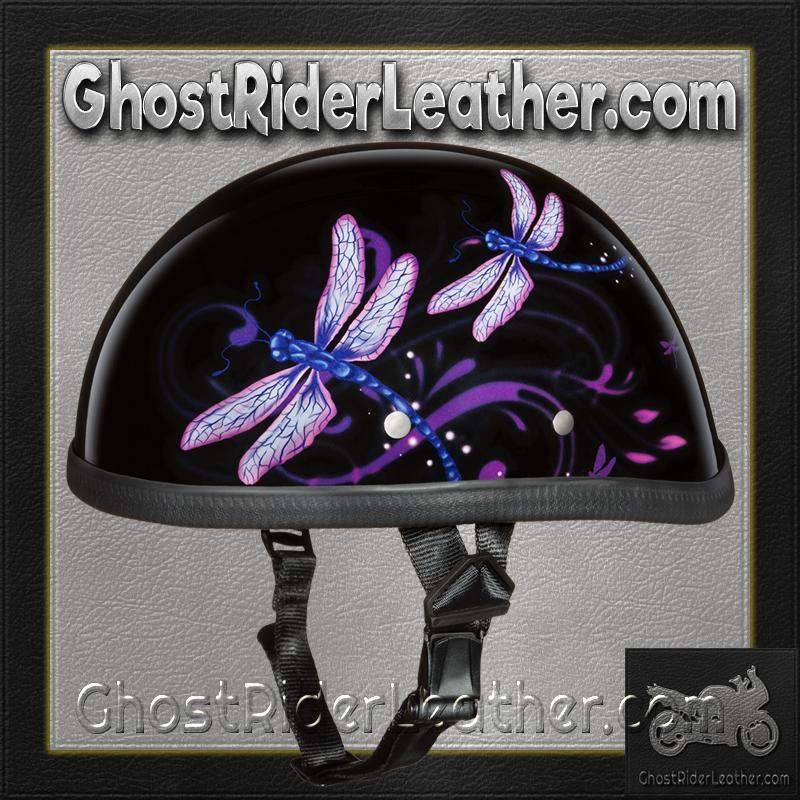 Novelty Motorcycle Helmet - Dragonfly - Eagle Shorty - 6002DF-DH