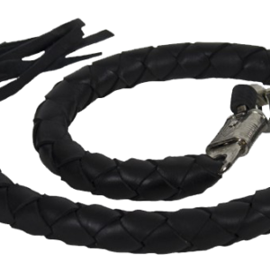 3 Inch Fat - Get Back Whip - Black Leather - 42 Inches - SKU GBW1-11-T2-DL