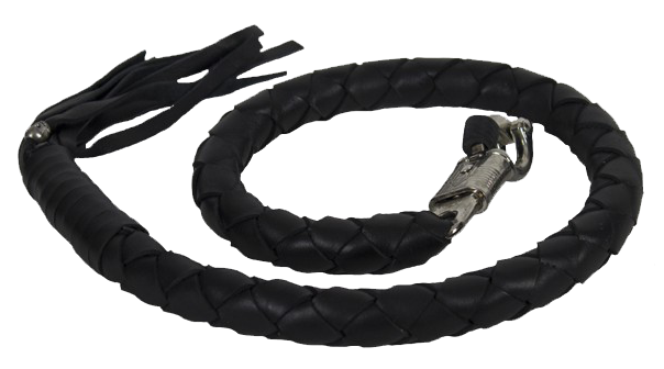 3 Inch Fat - Get Back Whip - Black Leather - 42 Inches - SKU GBW1-11-T2-DL