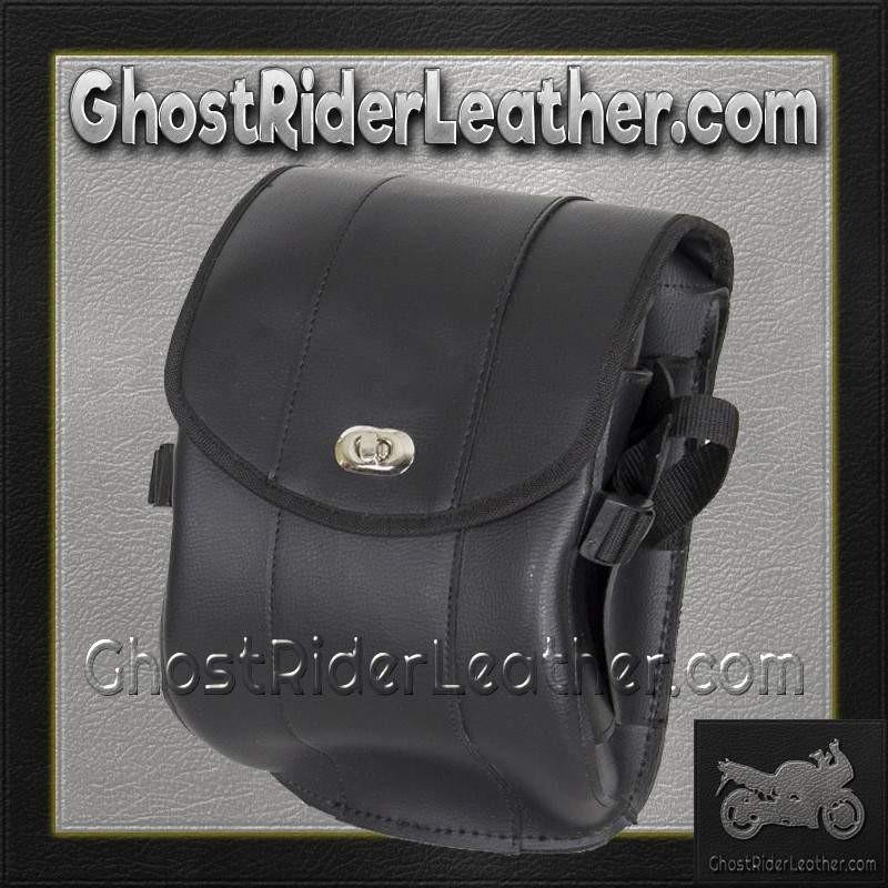 Plain PVC Motorcycle Sissy Bar Bag with Gun Holster - SKU SB86-DL
