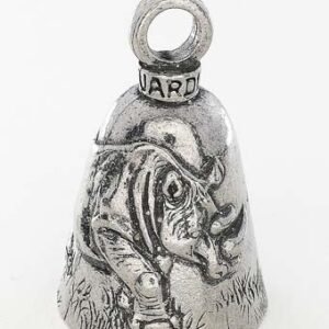 Rhino - Pewter - Motorcycle Guardian Bell® - Made In USA - SKU GB-RHINO-DS