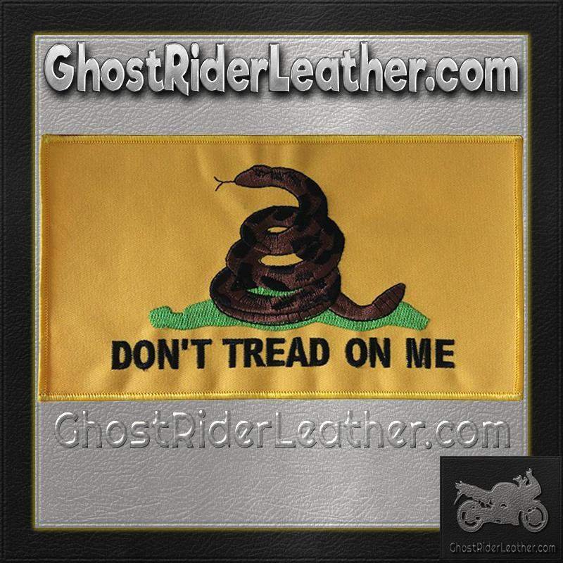 Yellow Gadsden Flag Vest Patch - Don't Tread On Me Patches - PAT-C230-DL