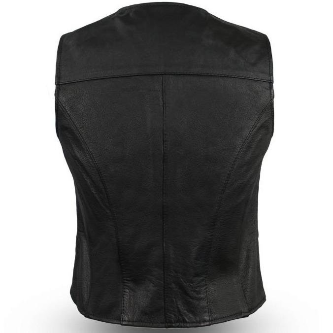 Leather Motorcycle Vest - Women's - Western - Sweet Sienna - FML500CR-FM