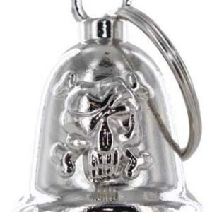 Skull and Crossbones - Chrome Motorcycle Ride Bell - SKU GRL-BLC25-DL