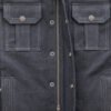 Men's Denim Motorcycle Jacket - Biker Jackets - FIM290TDM-FM