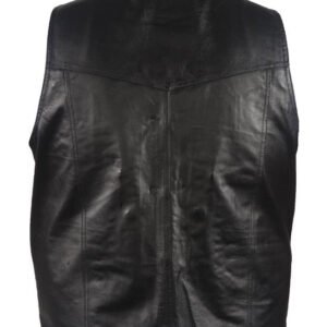 Leather Motorcycle Vest - Men's - Discontinued - MV1302-DL