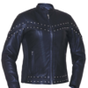 UNIK Ladies Premium Leather Jacket With Studs and Braid Design - SKU 6810-00-UN