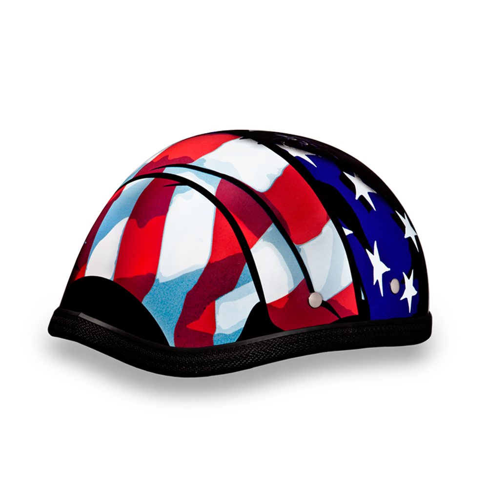 Novelty Motorcycle Helmet - Freedom Eagle - Shorty - 6002FR-DH