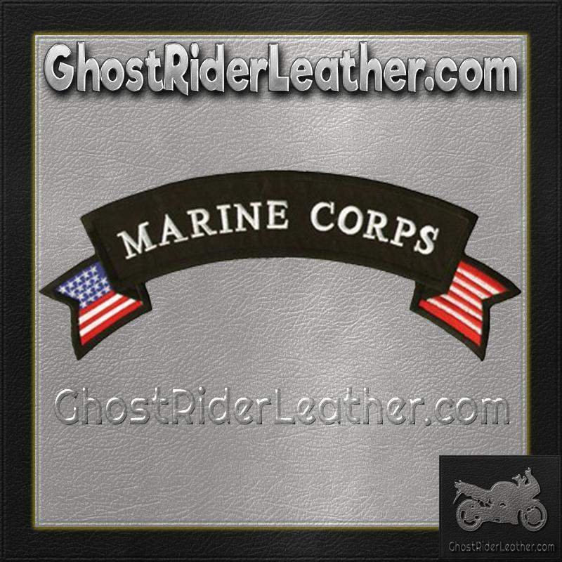 Marine Corp American Flag Banner Patch / SKU GRL-PAT-C217-DL