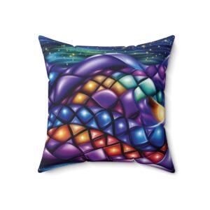 Diamond Abstracts - Multi Colors - Faux Suede Square Pillow