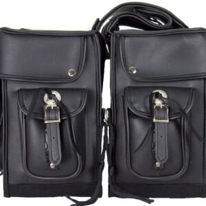 Saddlebags - PVC - Conchos - Concealed Carry - Motorcycle Luggage - SD2011-NS-PV-DL